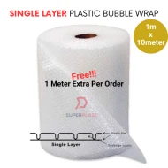 1m x 10meter Single Layer Customized Length Plastic Bubble Wrap 1 Meter Width