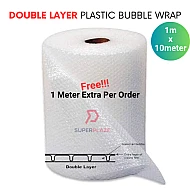 1m x 10meter Double Layer Customized Length Plastic Bubble Wrap 1 Meter Width