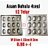 12 Telur SS Aluminium Bahulu Mould Baker Traditional Cake Mold
