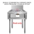 Rack Only Single Commercial High Pressure Gas Cooking Stove Furnace Rack