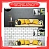 60cm x 5meter White Bricks Design PVC Waterproof Wallpaper Wall Sticker Kertas Dinding