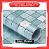 60cm x 5m Blue Mosaic PVC Waterproof Wallpaper Wall Sticker Kertas Dinding