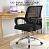 Black 360 Degree Swivel Office Chair Mesh Backrest Kerusi Pejabat Meeting Chair