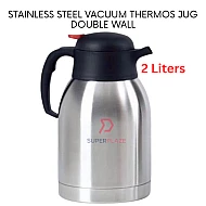 2 Liters Double Wall Stainless Steel Vacuum Thermos Jug Double Wall Insulated Coffee Flask Pot