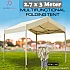 Beige White 2.7x3 Meter Folding Tent Canopy Khemah Lipat Bazaar Canopi Umbrella