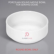 Round Middle Bowl Only Porcelain For 52cm Serving Dome Insert Bowl Replacement Bowl