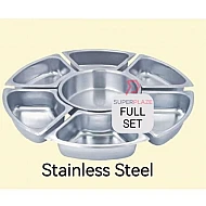 Full Set Stainless Steel 52cm Serving Dome Insert Bowl Replacement