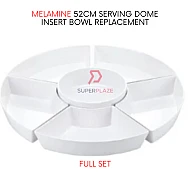 Full Set Melamine 52cm Serving Dome Insert Bowl Replacement