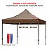Brown 8x8 Feet Full Set PVC Canvas Heavy Duty Folding Canopy Tent Kanopi Bazar Payung Pasar Malam Khemah