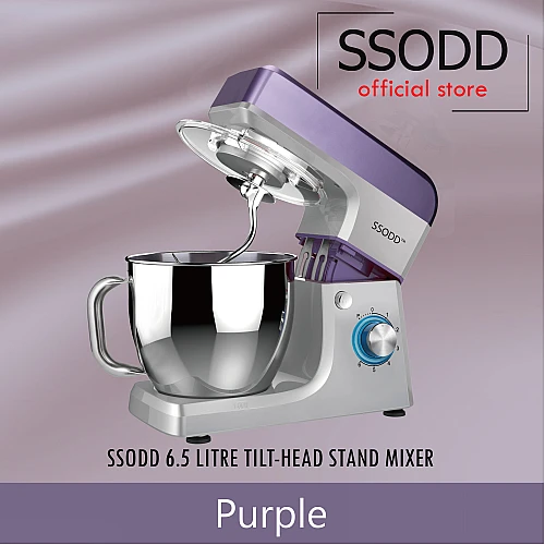 SSODD Purple 6.5L Stand Mixer 