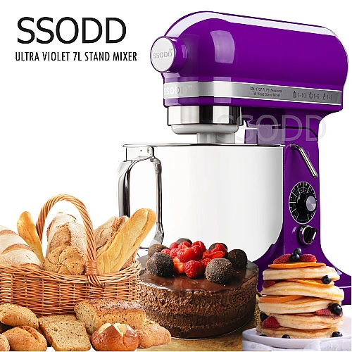 SSODD 10. Ultra Violet 7L Professional Tilt-Head Stand Mixer 