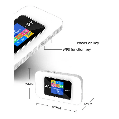 Modified Unlimited 4G D9 Upgraded D6 LTE Pocket WiFi Router Portable WiFi Modem MiFi Router 