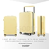 24 Inch Creamy Yellow 行李箱 Bagasi SSODD DREAMER SUITCASE LUGGAGE Polycarbonate Material