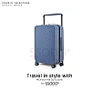 24 Inch Steel Blue 行李箱 Bagasi SSODD DREAMER SUITCASE LUGGAGE Polycarbonate Material