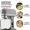 SSODD 25. Cloudy Grey 7L Professional Tilt-Head Stand Mixer 