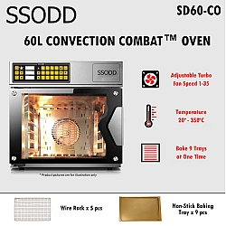 SSODD Non Stick Baking Tray for 60L Combat Convection Oven