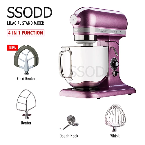 SSODD 20. Lilac 7L Professional Tilt-Head Stand Mixer 