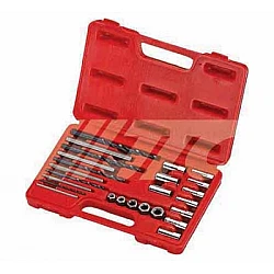 Jtc-4733 25Pcs Screw ExtractorDrill And Guide Set