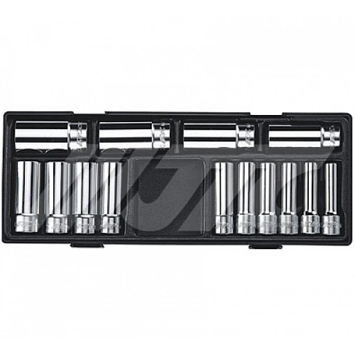 Jtc-K4142 14Pcs 12Pt Half Inch Dr. Deep Socket Set