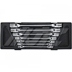 Jtc-K6072 7Pcs Double Socket Flexible Wrench Set