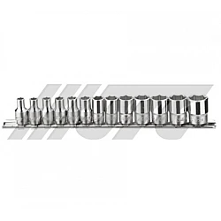 Jtc-H213M Quarter Inch X 13Pcs Socket Set 6Pt