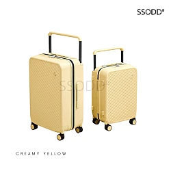 Combo Set 20 And 24 Creamy Yellow 行李箱 Bagasi SSODD DREAMER SUITCASE LUGGAGE 
