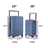 24 Inch Steel Blue 行李箱 Bagasi SSODD DREAMER SUITCASE LUGGAGE Polycarbonate Material