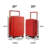24 Inch Scarlet Red 行李箱 Bagasi SSODD DREAMER SUITCASE LUGGAGE Polycarbonate Material