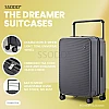 20 Inch Smokey Grey 行李箱 Bagasi SSODD DREAMER SUITCASE LUGGAGE Polycarbonate Material