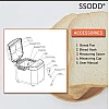SSODD 1 Kilogram Loaf Sizes 2.0lb Bread Maker Large Capacity Loaf Sizes 500g 750g 1000g