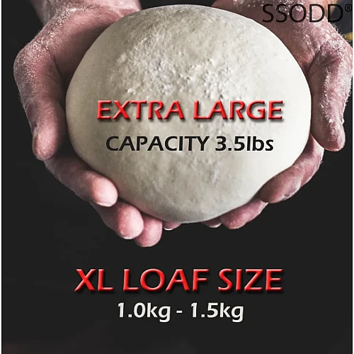 SSODD 1.58Kg 3.5lb Bread Maker Extra Large XL Capacity Loaf Sizes 1000g 1250g 1500g
