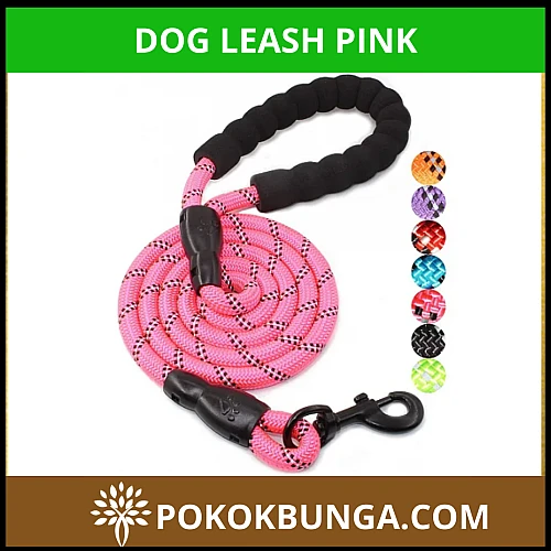 Dog Leash Premium Quality Pink Color 