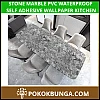 60cm x 5m Stone Marble PVC Waterproof Self Adhesive Wallpaper FW-07 Kitchen Wardrobe Renovation Wall Sticker
