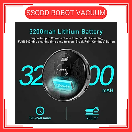 SSODD SD-I8 Robomax UV Plus Robot Vacuum Cleaner
