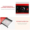 Black 120cm XL Commercial Electric Food Display Warmer Show Case Heating Machine