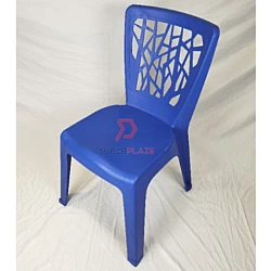 Blue Color 4 Pcs 3V EZ High Quality Stackable Dining Plastic Chair Rest Chair Heavy Duty