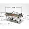 Triple Tray Stainless Steel Chafing Dish Food Warmer Serving Tray Buffet Set