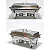 Double Tray Stainless Steel Chafing Dish Food Warmer Serving Tray Buffet Set