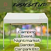 Beige White 2.7x3 Meter Folding Tent Canopy Khemah Lipat Bazaar Canopi Umbrella