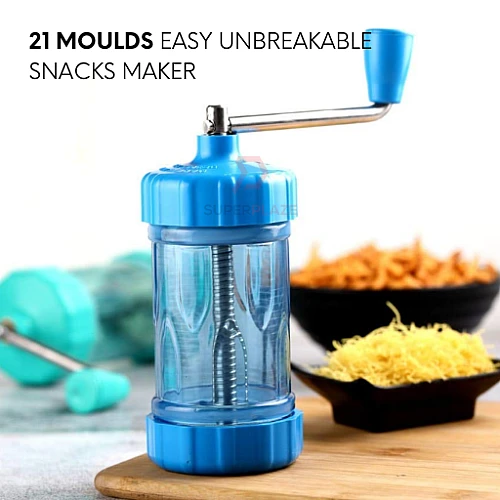 Marvel 21 Moulds Easy Unbreakable Plastic Snacks Maker Polycarbonate Muruku Maker