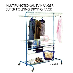 Copper Hammertone Color Multifunctional Clothes Hanger Super Folding Drying Rack