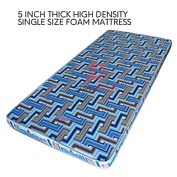 5 Inch Thick High Density Single Size Foam Thick Edge Mattress