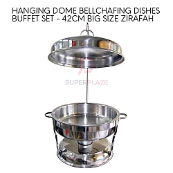 42cm Zirafah Golden Dome Bell Chafing Dishes Buffet Chafer Hanging Dome Serving Set