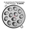 12 Jalur SS Aluminium Bahulu Mould Baker Traditional Cake Mold