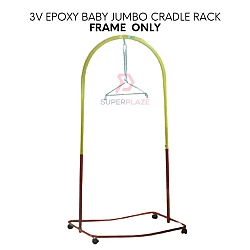 Frame Set Only 3V Epoxy Baby Hanger Jumbo Cradle Cot Stand Roller Rack 