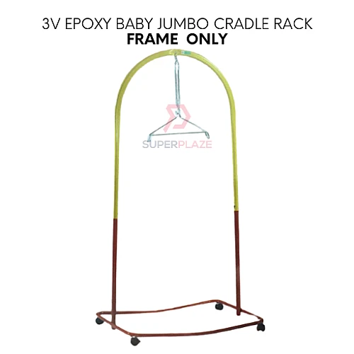 Frame Set Only 3V Epoxy Baby Hanger Jumbo Cradle Cot Stand Roller Rack 
