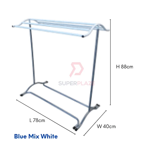 Blue Mix White Color KL610 Giant Kelly 3V Towel Drying Hanger Rack