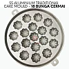 18 Bunga Cermai SS Aluminium Bahulu Mould Baker Traditional Cake Mold