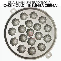 18 Bunga Cermai SS Aluminium Bahulu Mould Baker Traditional Cake Mold