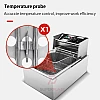 8 Liters 2.5Kw Electric Commercial Deep Fryer Fast Food Western French Fried